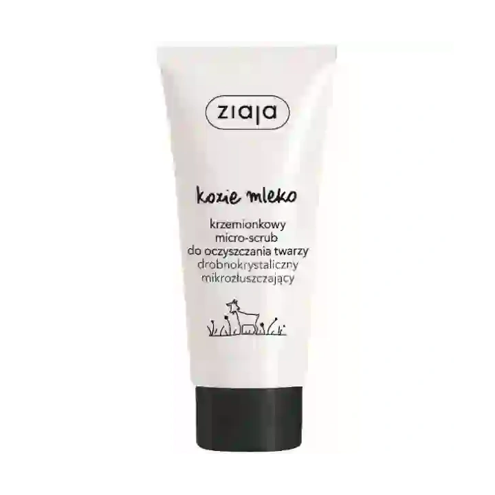 ZIAJA Kozie Mleko krzemionkowy micro-scrub do oczyszczania twarzy 75ml