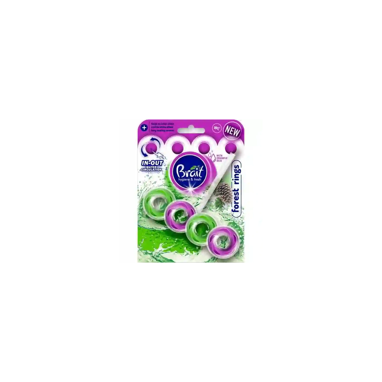 BRAIT Hygiene & Fresh kostaka do wc Forest Rings 40g