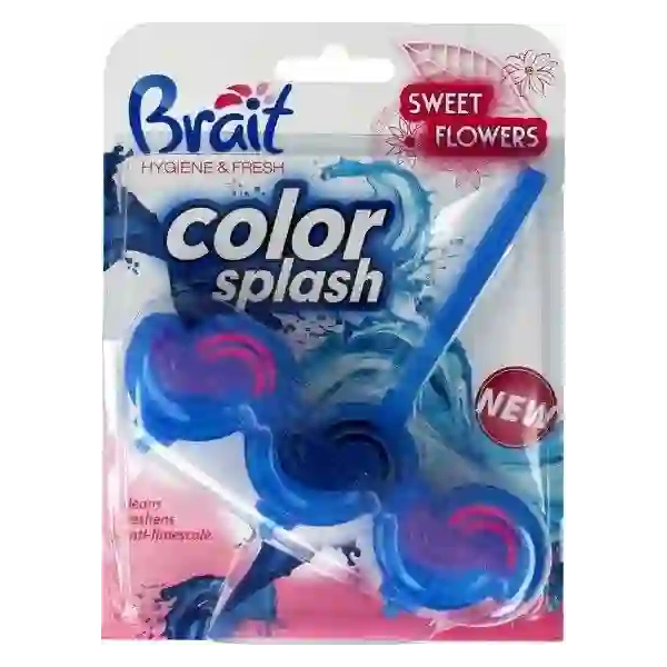 BRAIT Hygiene & Fresh Color Splash kostaka do wc Sweet Flowers 45g