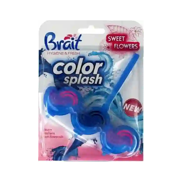 BRAIT Hygiene & Fresh Color Splash kostaka do wc Sweet Flowers 45g