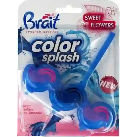 BRAIT Hygiene & Fresh Color Splash kostaka do wc Sweet Flowers 45g