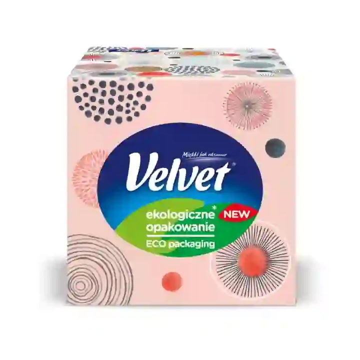 VELVET Ecopack chusteczki higieniczne 3-warstwowe 56szt