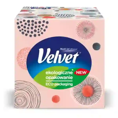 VELVET Ecopack chusteczki higieniczne 3-warstwowe 56szt