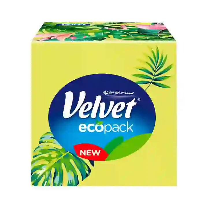 VELVET Ecopack chusteczki higieniczne 3-warstwowe 56szt