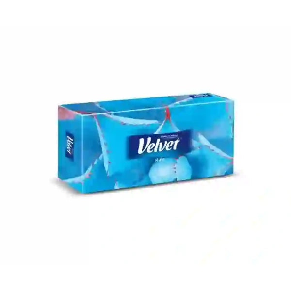VELVET Nature chusteczki higieniczne 3-warstwowe Box 90szt