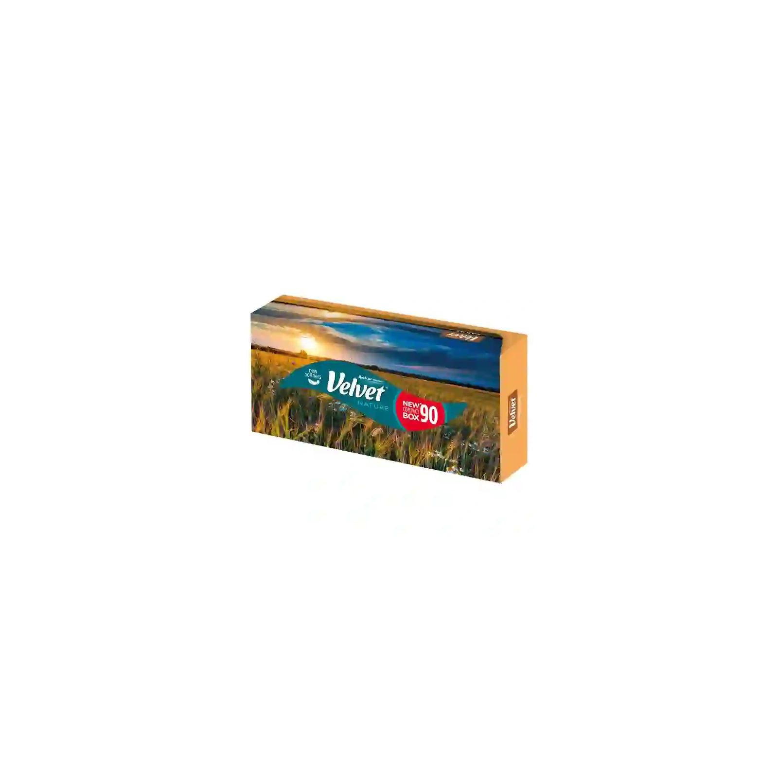 VELVET Nature chusteczki higieniczne 3-warstwowe Box 90szt