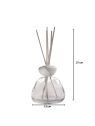 MILLEFIORI MILANO Air Design dyfuzor zapachowy Marble Glass Transparentny z Białym