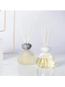 MILLEFIORI MILANO Air Design dyfuzor zapachowy Marble Glass Transparentny z Białym