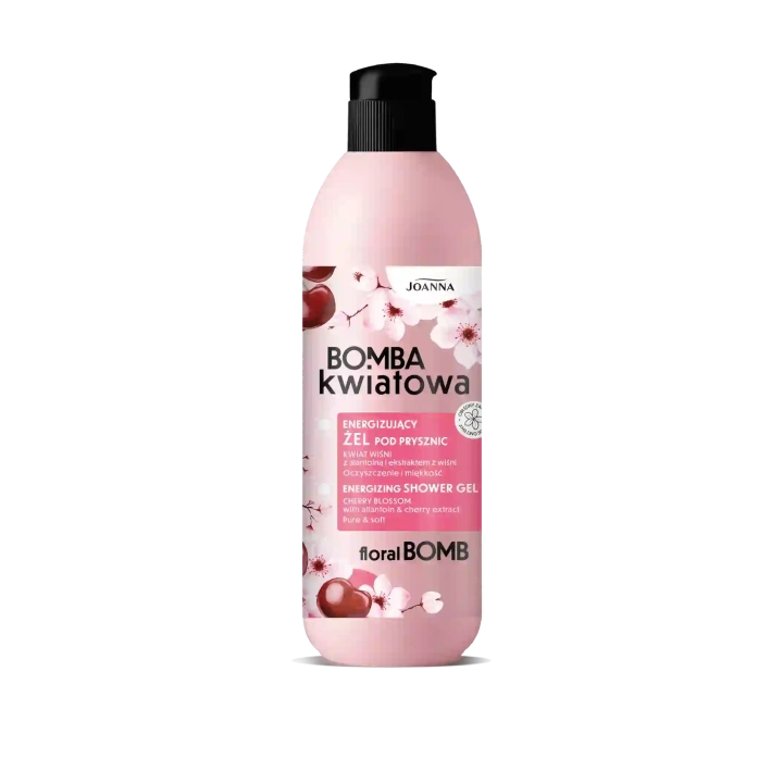 JOANNA Bomba Kwiatowa energizujący żel pod prysznic Kwiat Wiśni 500ml
