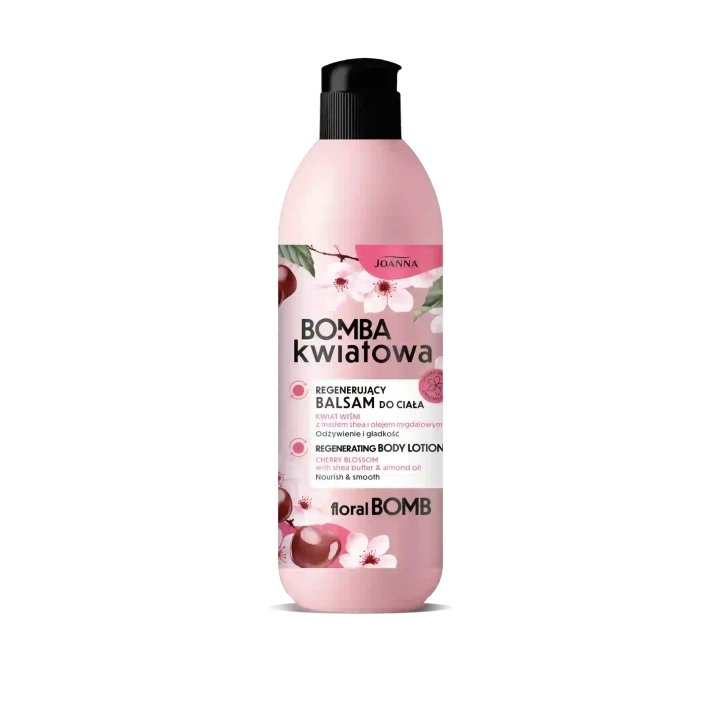 JOANNA Bomba Kwiatowa nawilżający balsam do ciała Kwiat Wiśni 500g