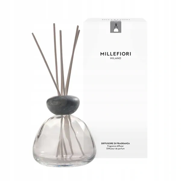MILLEFIORI MILANO Air Design dyfuzor zapachowy Marble Glass Transparentny z Szarym