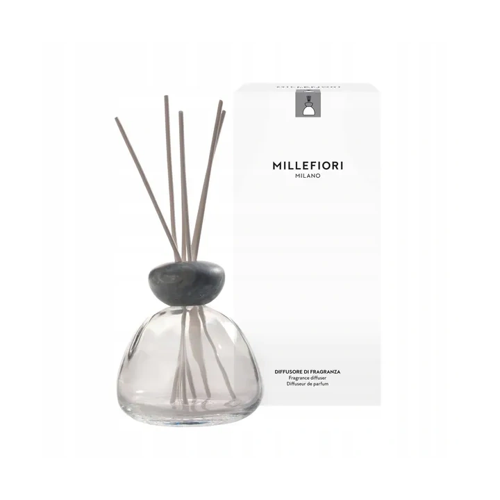 MILLEFIORI MILANO Air Design dyfuzor zapachowy Marble Glass Transparentny z Szarym