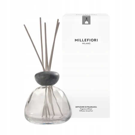 MILLEFIORI MILANO Air Design dyfuzor zapachowy Marble Glass Transparentny z Szarym