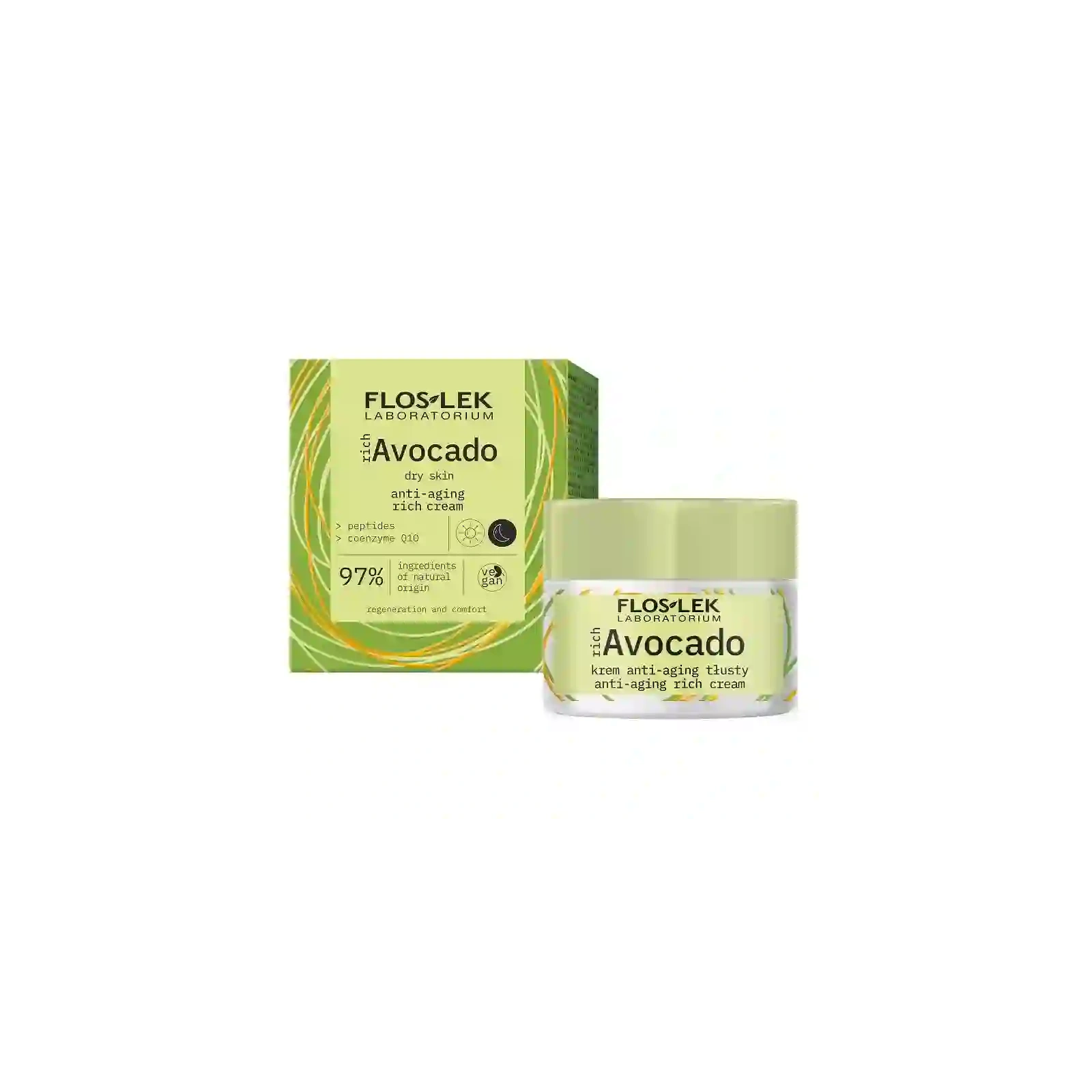 FLOS-LEK RichAvocado tusty krem do twarzy na dzień i na noc 50ml
