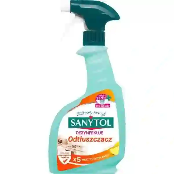 SANYTOL płyn dezynfekujący i czyszczący Odtłuszczacz 500ml