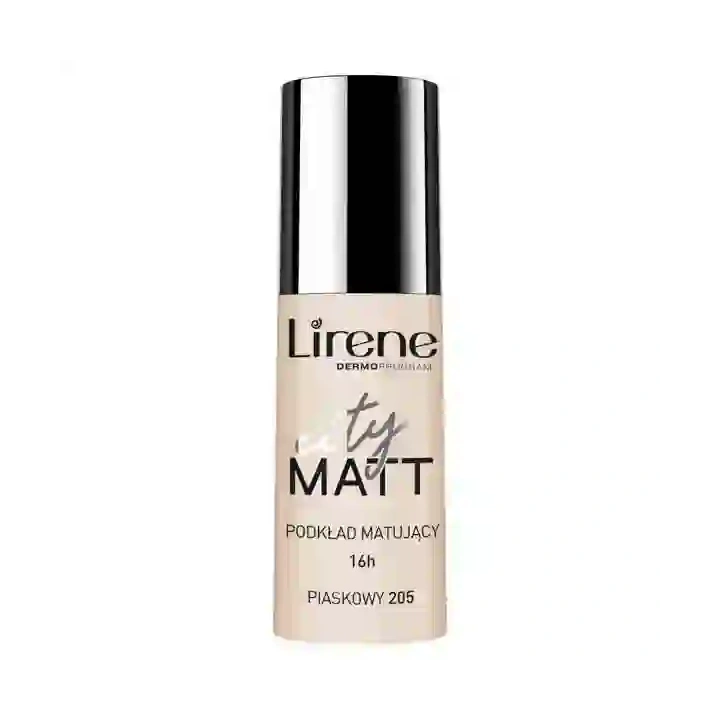 LIRENE City Matt fluid matująco wygładzający 205 Piaskowy 30ml