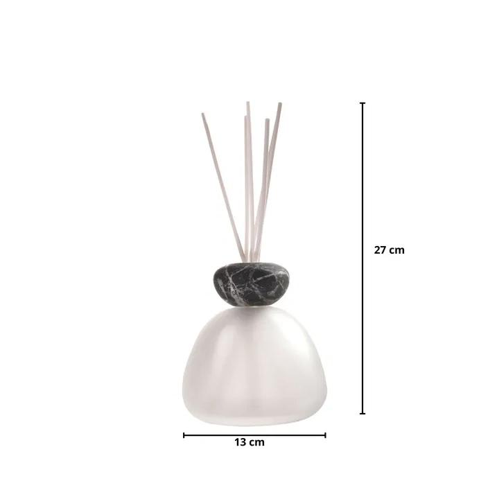 MILLEFIORI MILANO Air Design dyfuzor zapachowy Marble Glass Oszroniony z Czarnym