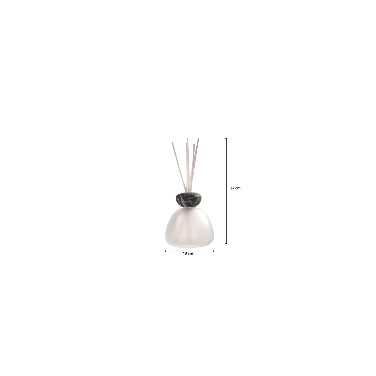 MILLEFIORI MILANO Air Design dyfuzor zapachowy Marble Glass Oszroniony z Czarnym