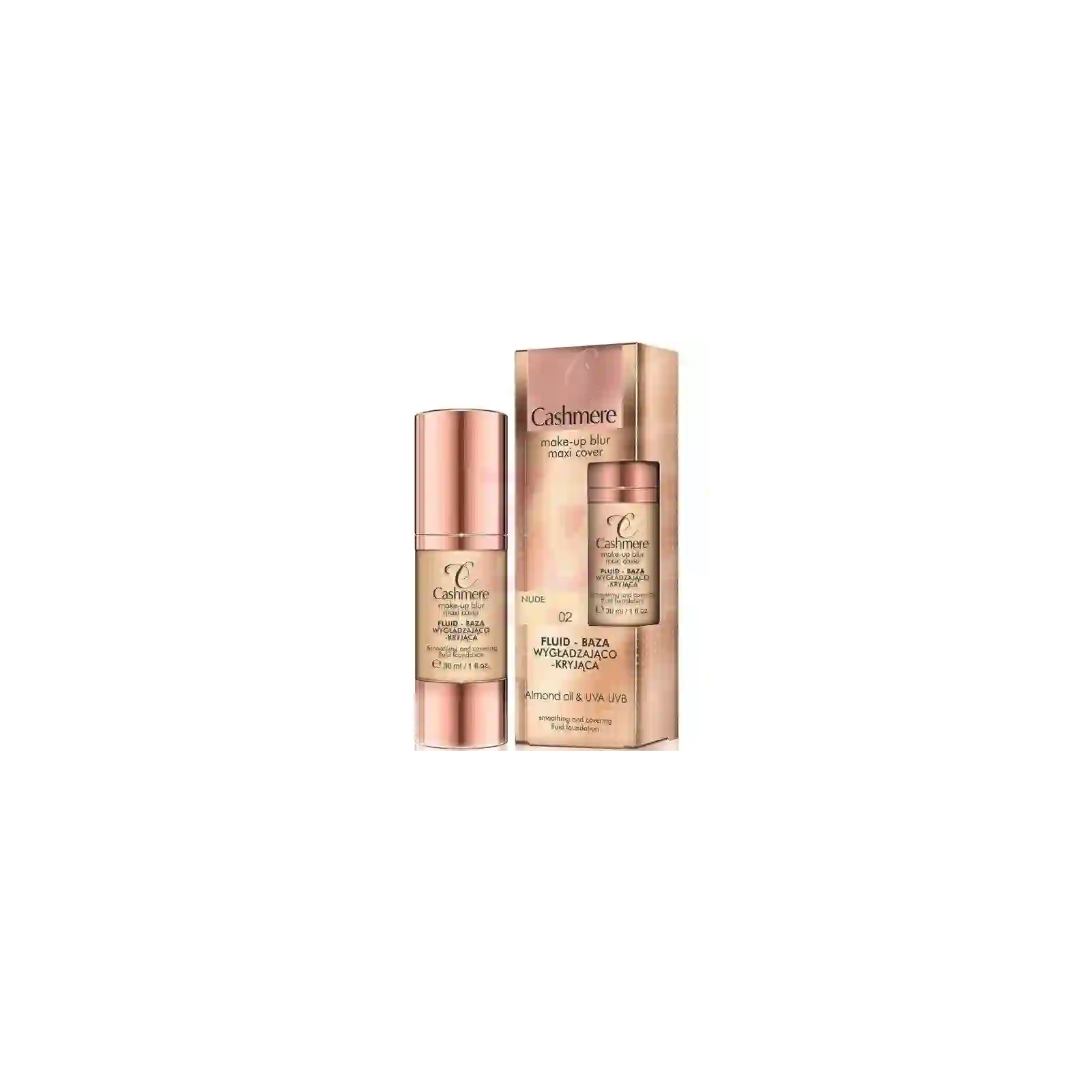 DAX Cashmere Make-up Blur fluid-baza wygładzająco kryjąca Nude 02 30ml