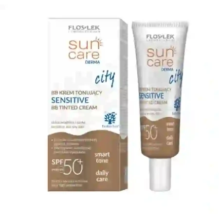 FLOSLEK Sun Care Derma City krem BB tonujący Sensitive WTP SPF50+ 30ml