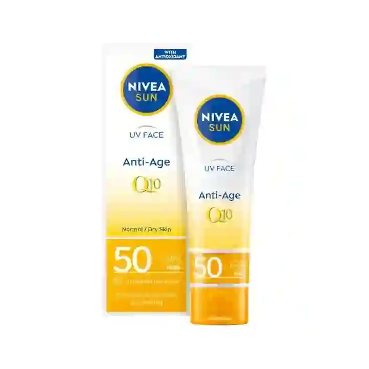 NIVEA Sun UV Face Anti Age Q10 przeciwzmarszkowy krem SPF50 50ml 