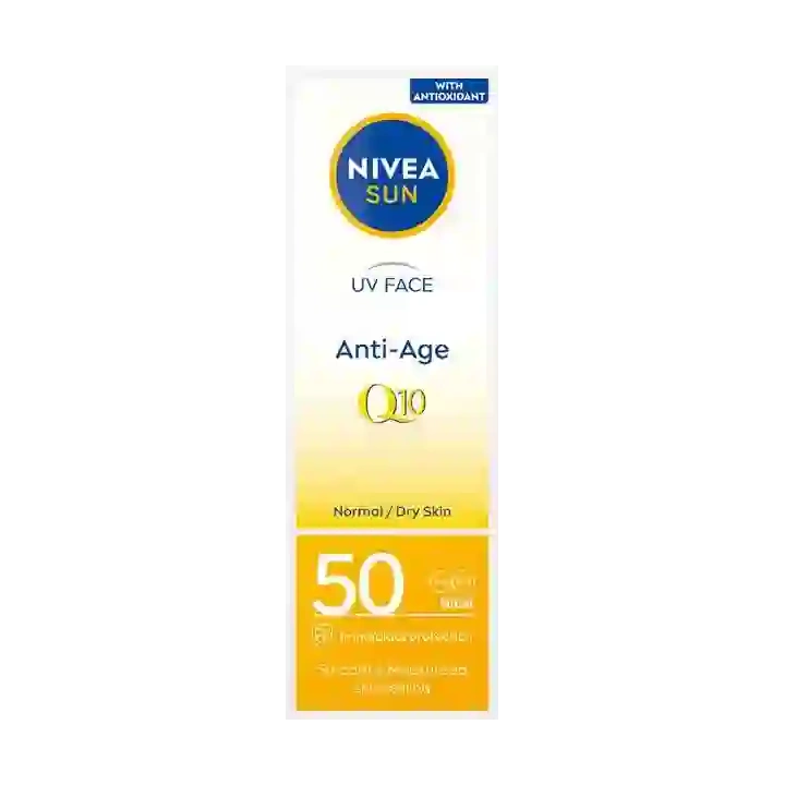 NIVEA Sun UV Face Anti Age Q10 przeciwzmarszkowy krem SPF50 50ml 