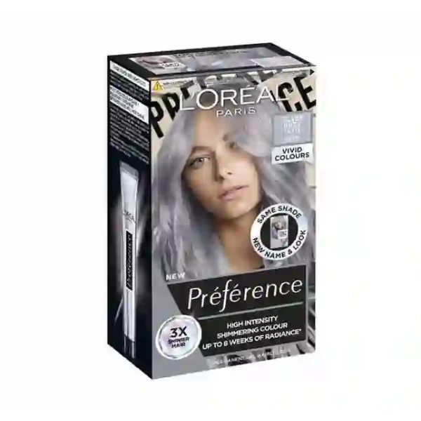 LOREAL Preference Vivid Colors 10.112 Silver Grey