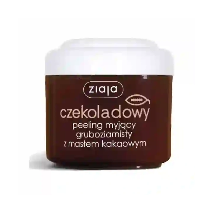 ZIAJA Czekoladowy peeling myjący gruboziarnisty z Masłem Kakaowym 200ml