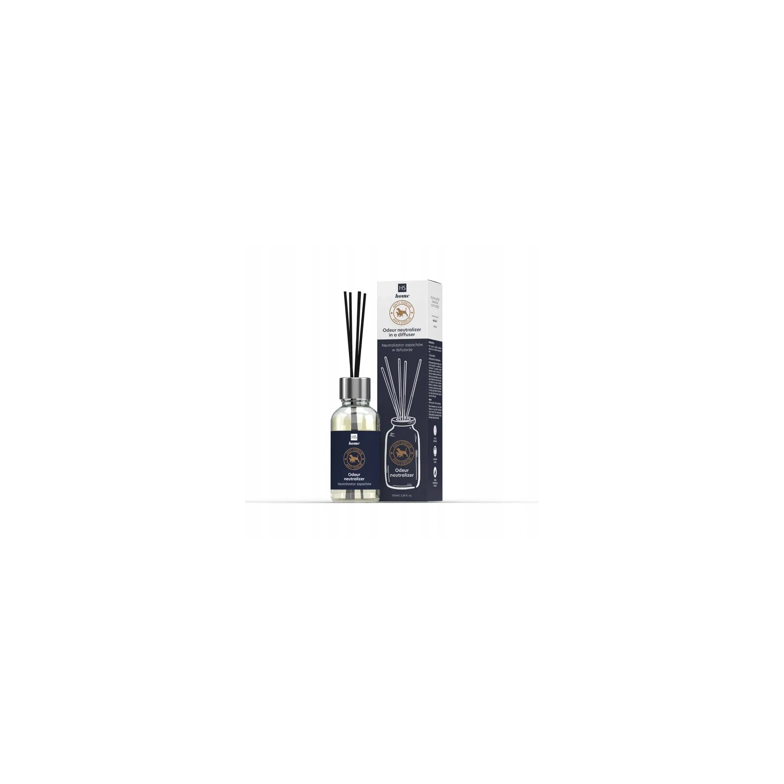 HISKIN Home neutralizator zapachów w formie dyfuzora Zwierzęta 100ml 