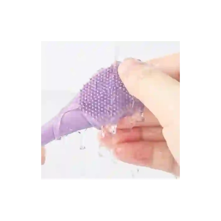 ECARLA szczoteczka do pielęgnacji twarzy z aplikatorem 17,2x2,9cm Fiolet AK15FIO 