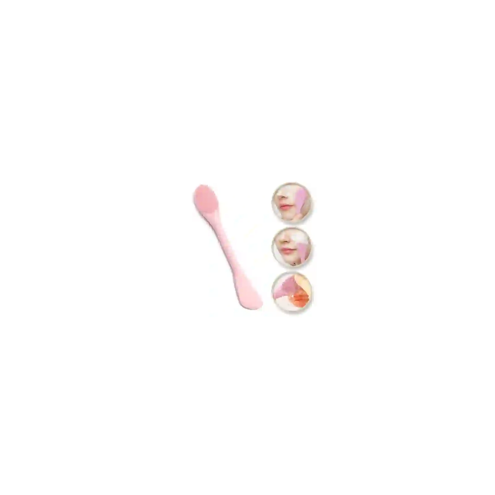 ECARLA szczoteczka do pielęgnacji twarzy z aplikatorem 17,2x2,9cm Róż AK15R 