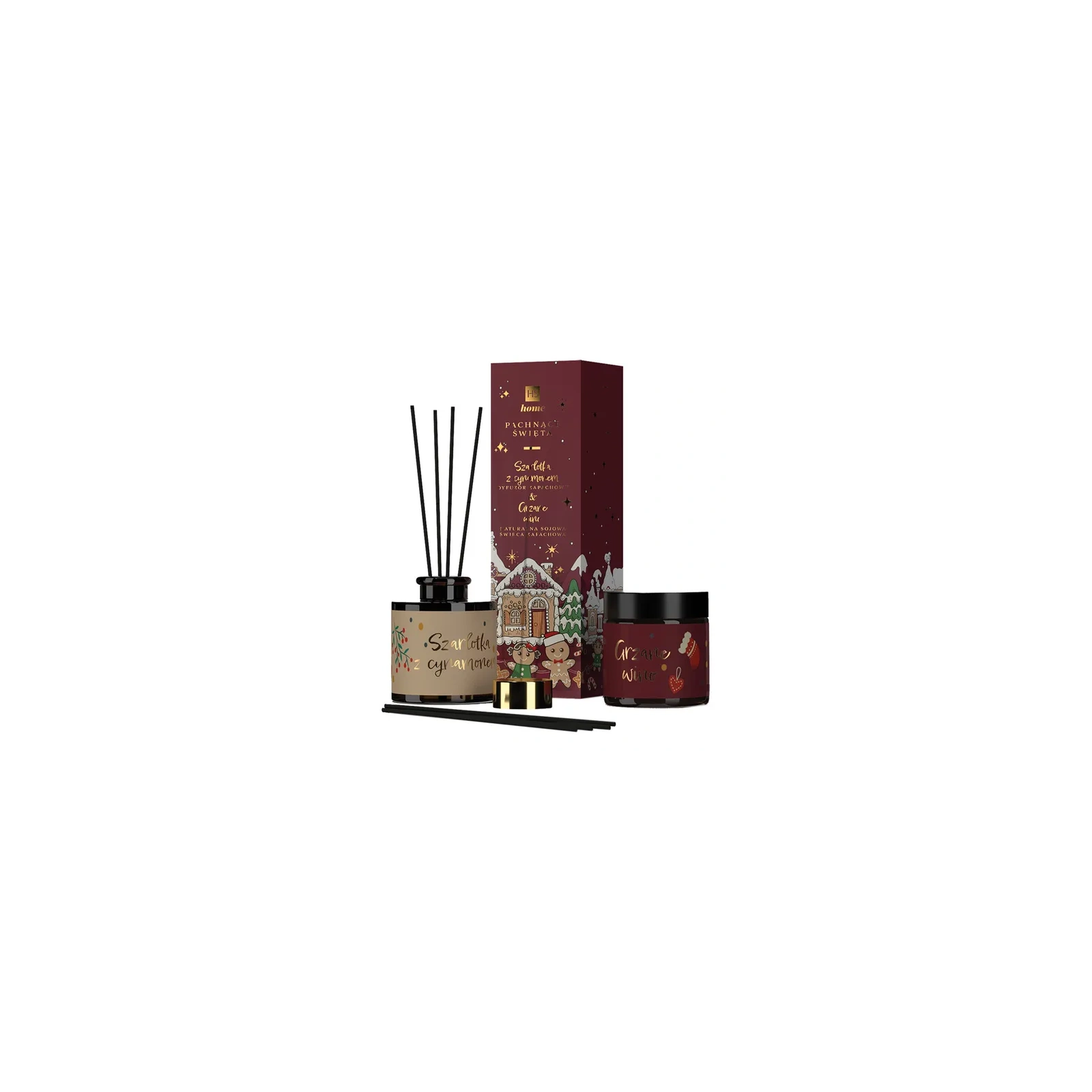 HISKIN Home Pachnące Święta zestaw [świeca 100ml + dyfuzor 80ml] Red