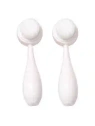 ECARLA szczotka do mycia twarzy dwustronna 14,5cm Kremowa SCZ13K 