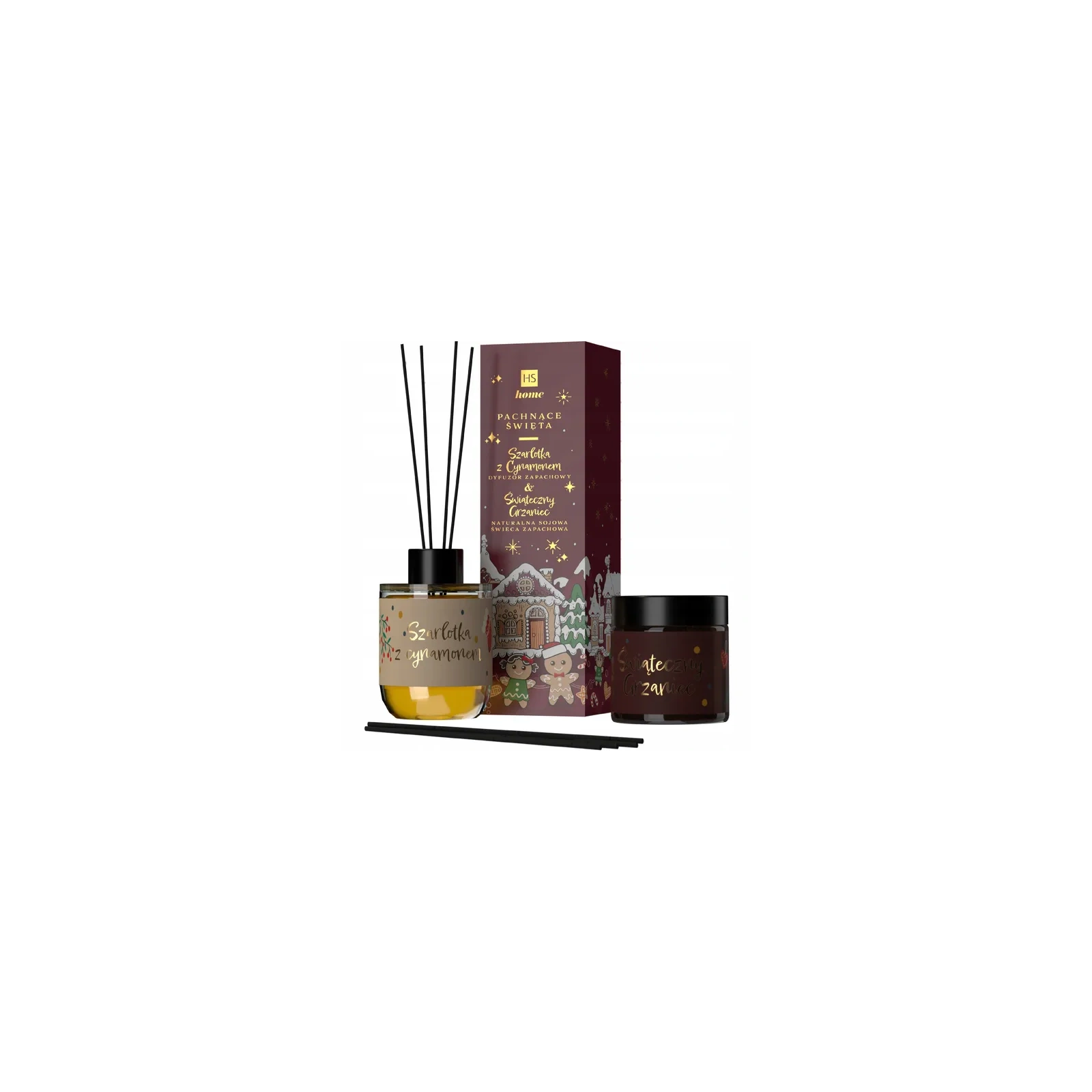 HISKIN Home Pachnące Święta zestaw [świeca 100ml + dyfuzor 80ml] Red