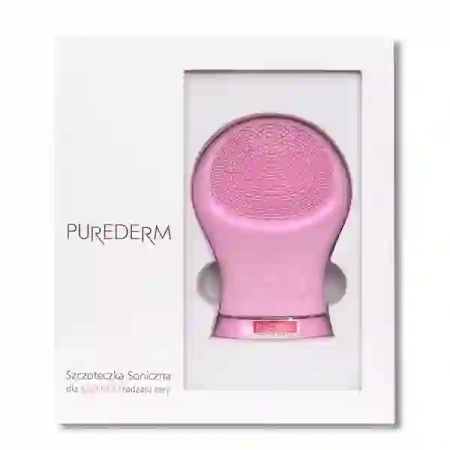 PUREDERM soniczna silikonowa szczoteczka do oczyszczania twarzy Pink Grand