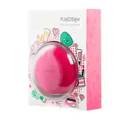 PUREDERM soniczna silikonowa szczoteczka do oczyszczania twarzy Pink