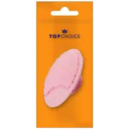TOP CHOICE szczoteczka do mycia twarzy manualna, silikonowa 30628