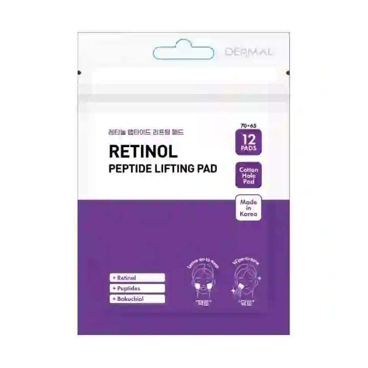 PRESENT SKIN Pad Retinol Peptide Lifting płatki do twarzy przeciwzmarszczkowe 12szt