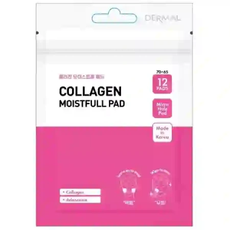 PRESENT SKIN Pad Collagen Moistfull płatki do twarzy nawilżające 12szt