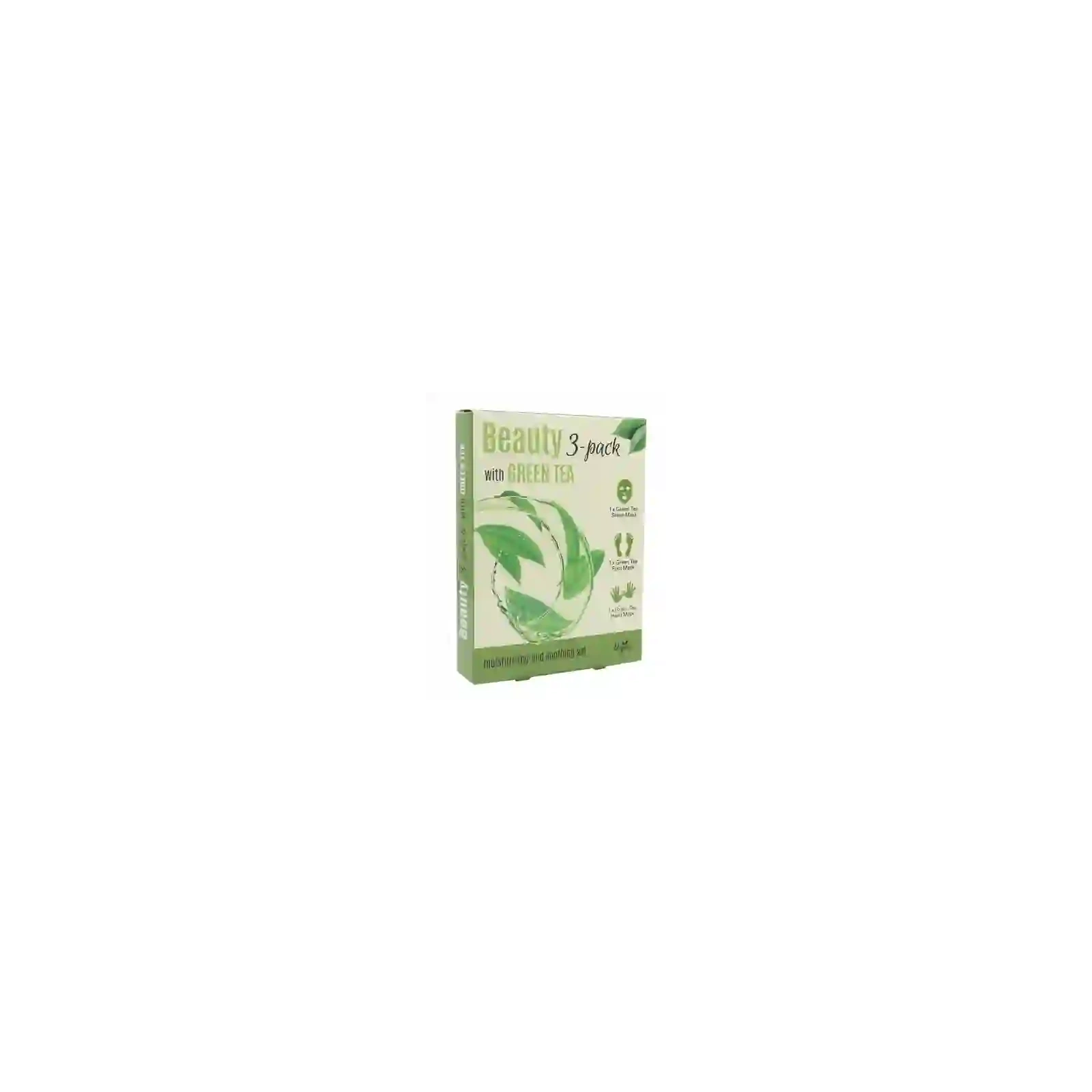 ECHOLUX Beauty 3pack Green Tea zestaw masek do twarzy nawilżająco-kojących