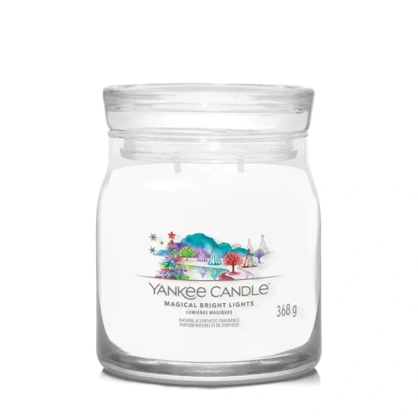 YANKEE CANDLE Signature Średnia świeca w słoiku MAGICAL BRIGHT LIGHTS 368g