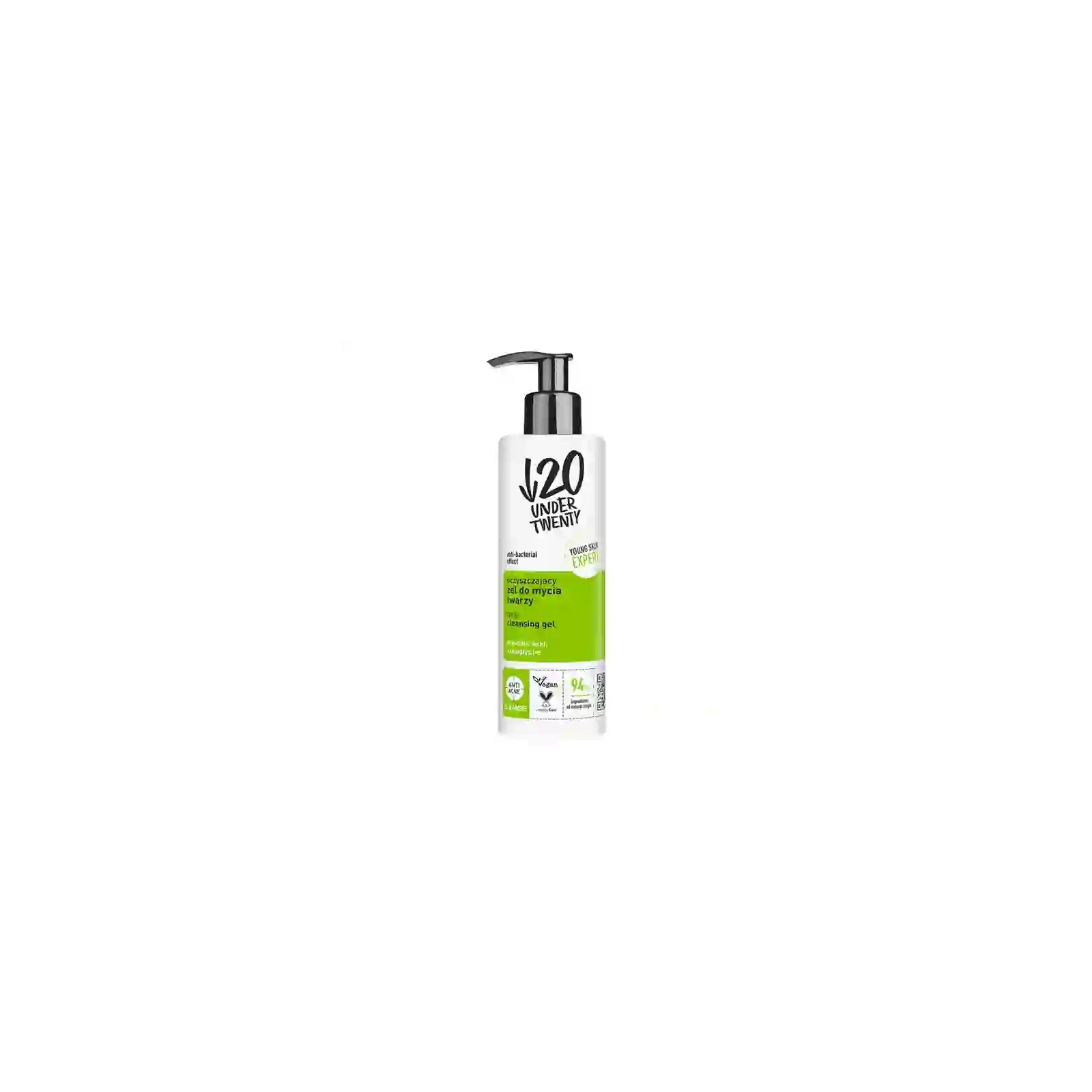 LIRENE U20 Oczyszczający żel do mycia twarzy 190ml