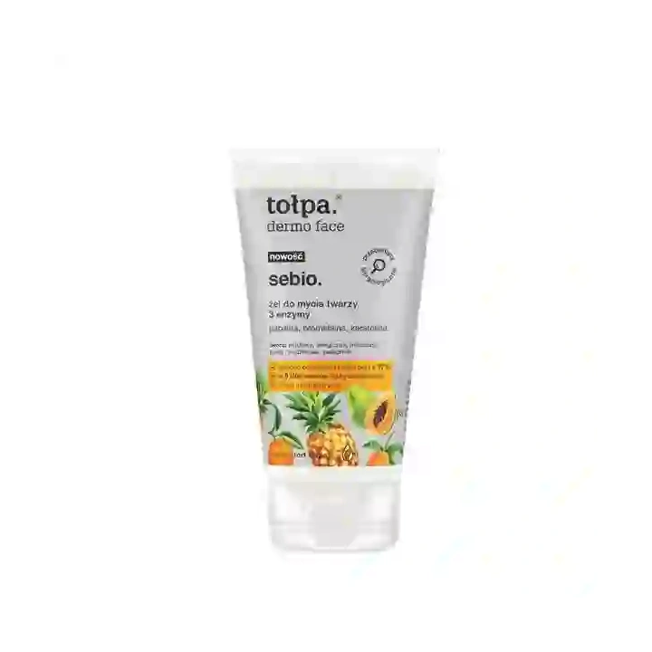 TOŁPA Sebio żel do mycia twarzy 3 enzymy 150ml