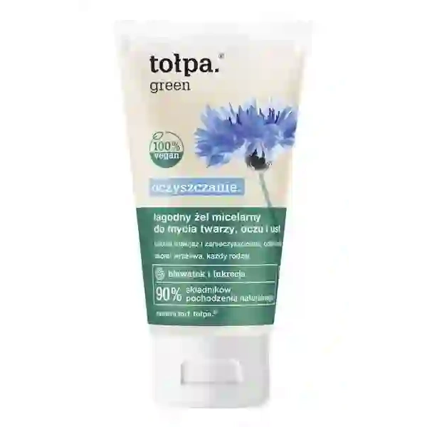 TOŁPA Green Oczyszczanie łagodny żel do mycia twarzy i oczu 150ml