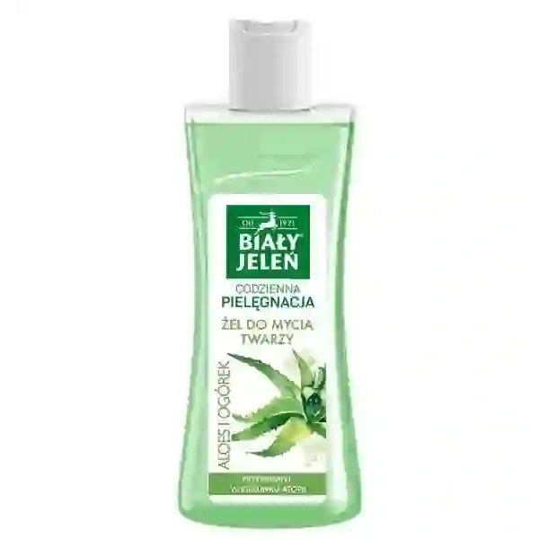 BIAŁY JELEŃ Żel do mycia twarzy Aloes i Ogórek 265ml