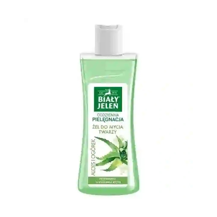 BIAŁY JELEŃ Żel do mycia twarzy Aloes i Ogórek 265ml