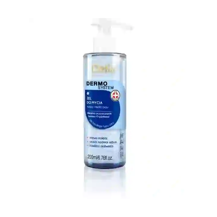 DELIA Dermo System żel do mycia twarzy i oczu 200ml