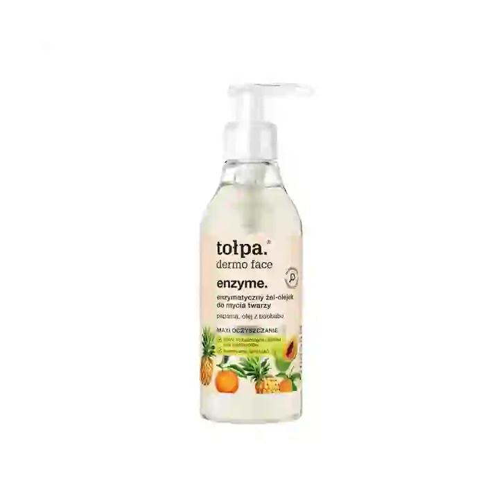 TOŁPA Dermo Face Enzyme enzymatyczny żel-olejek do mycia twarzy 195ml