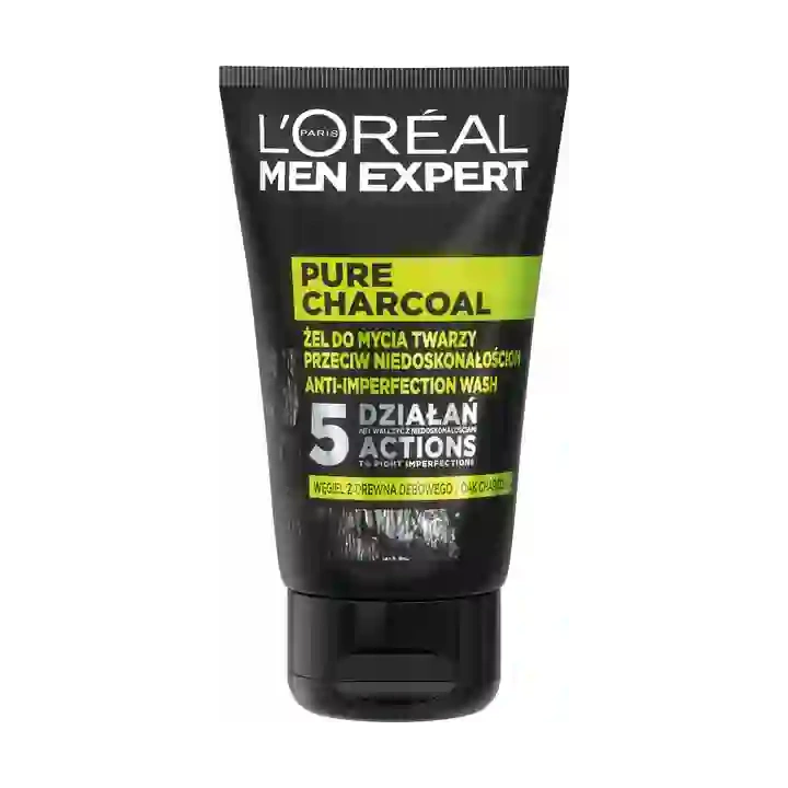 LOREAL Men Expert Pure Charcoal żel do mycia twarzy 100ml
