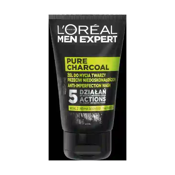 LOREAL Men Expert Pure Charcoal żel do mycia twarzy 100ml
